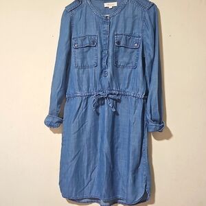 white christmas dresses Women's Chloe Denim Shirtdress – Wash Lab – washlabshop main image 0